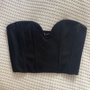 Zara Black Corset Top Size S